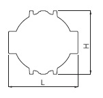 Dimensional drawing：TSF-10